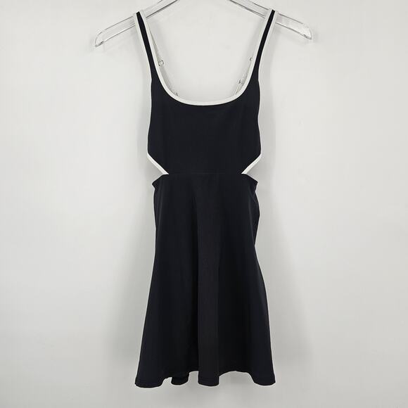 Abercrombie & Fitch Black and White Tennis Dress with Cutouts XS Petite - Picture 4 of 11